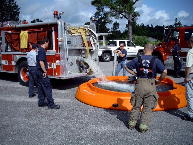 Horry County Fire Rescue evaluated the new self supporting tank by 